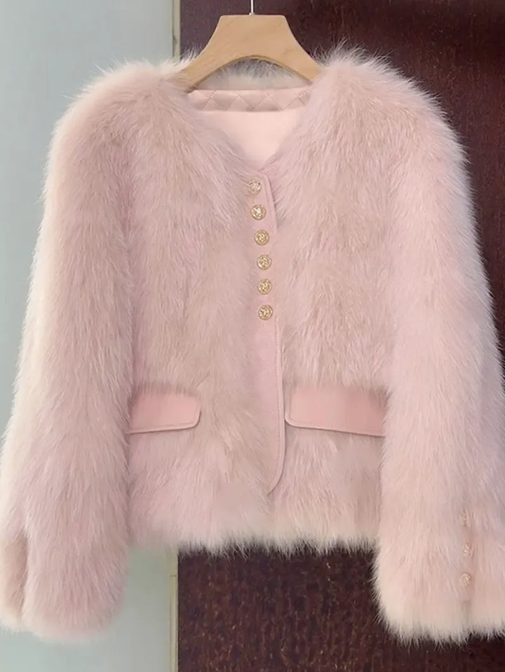 Aurelia Luxe Faux Fur Jacket ( Slightly Oversized )