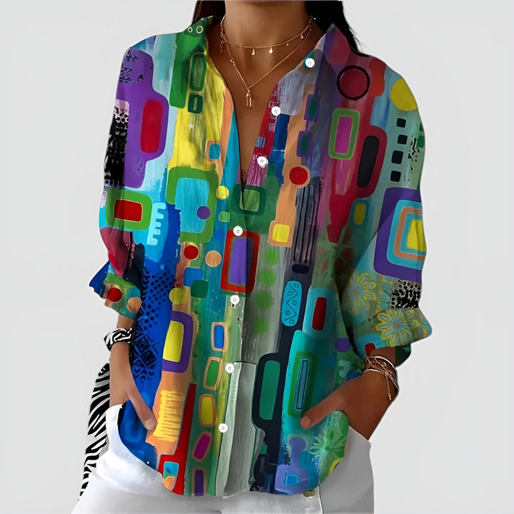 Edna™ Artistic Blomst Bluse