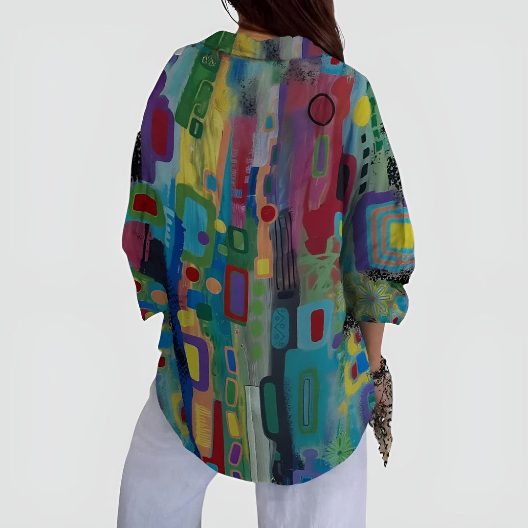 Edna™ Artistic Blomst Bluse