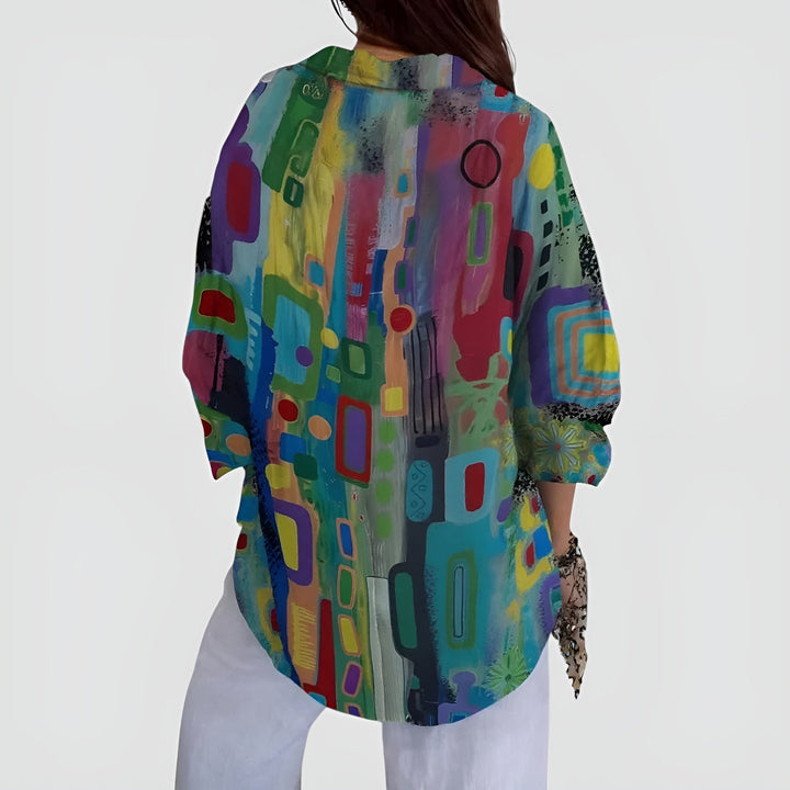 Edna™ Artistic Blomst Bluse