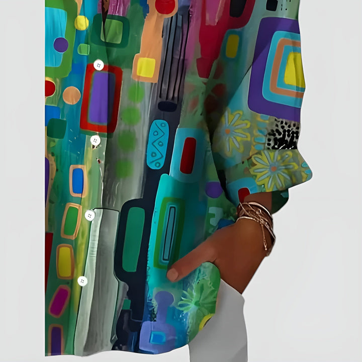 Edna™ Artistic Blomst Bluse