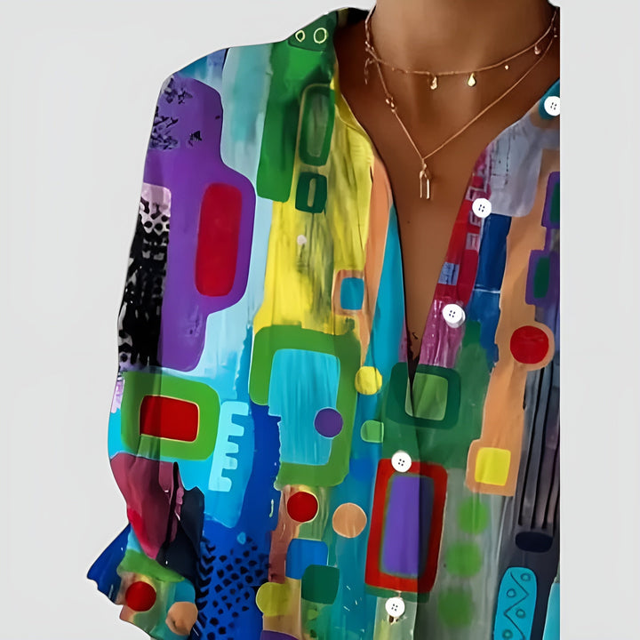 Edna™ Artistic Blomst Bluse