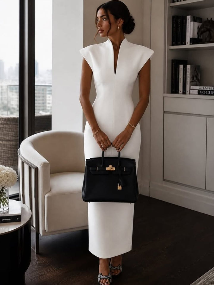 The Celestine Sculpted Maxi Dress™