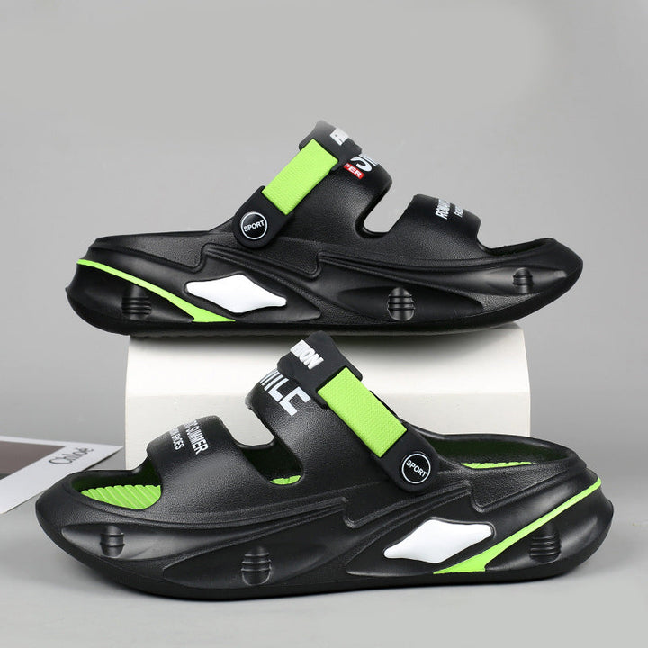 Sandals with a Thick Sole and a Soft Feel