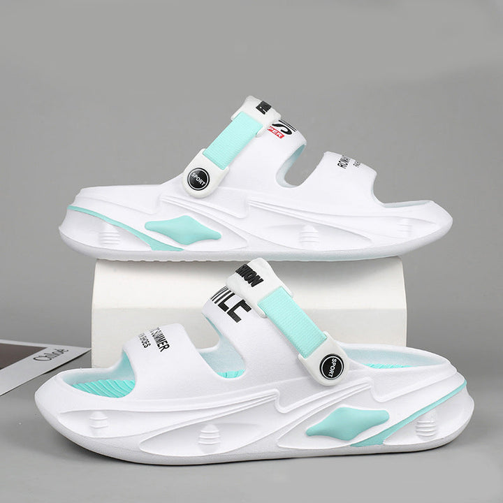 Sandals with a Thick Sole and a Soft Feel