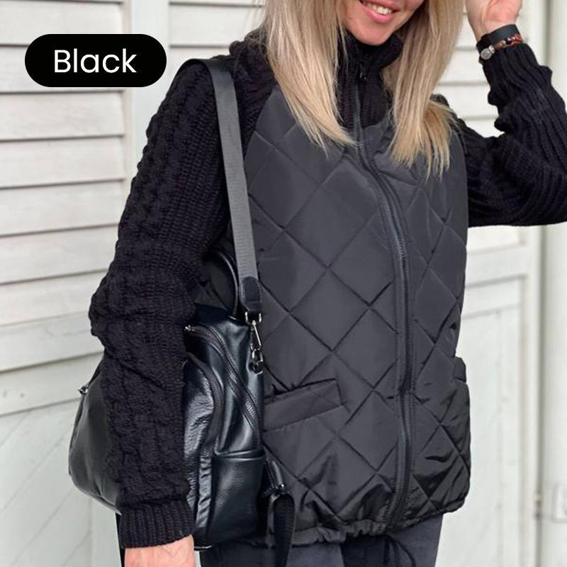 Aura Knit Patchwork Puffy Jacket