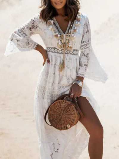 Ärmelloses Boho-Sommerkleid